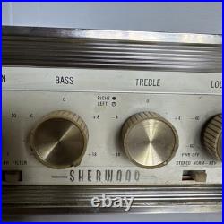 Vintage Sherwood S-5500 Stereo Tube Amplifier 50 Watt For Parts or Repair
