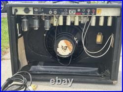 Vintage Silverface Fender Vibrolux Reverb 1x12 Electric Guitar Tube Amplifier A+