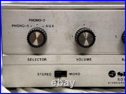 Vintage Skyline Stereo Solid State Stereophonic Amplifier K-5 Untested Turns On