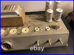 Vintage Spanish Tube Amplifier 1940s For Rebuild with Bianchi Parts Multi-Voltage