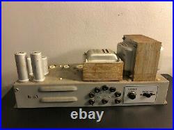 Vintage Spanish Tube Amplifier 1940s For Rebuild with Bianchi Parts Multi-Voltage