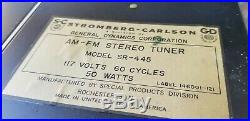 Vintage Stromberg Carlson ASR-333 Integrated tube amplifier Amp & SR-445 Tuner
