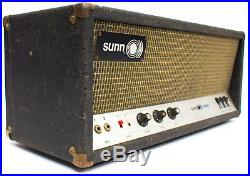 Vintage Sunn Sonaro 60 Watt Tube Guitar Bass Amplifier Amp Head