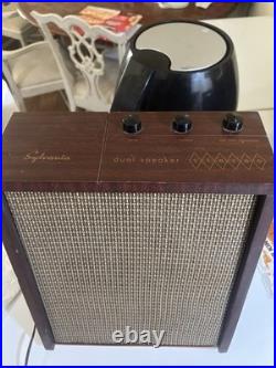 Vintage Sylvania SCO3M Tube Amplifier Dual Speaker Stereo Amp 1950s
