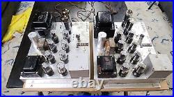 Vintage TUBE Amplifier Set 636554-2 AMP 8210 00 UNTESTED FOR PARTS OR REPAIR