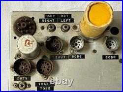 Vintage TUBE Amplifier comes as shown parts only