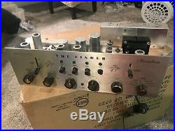 Vintage The Fisher 400c Stereo Tube Pre amp Excellent