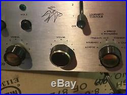 Vintage The Fisher 400c Stereo Tube Pre amp Excellent