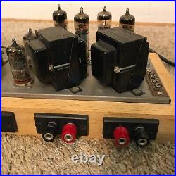 Vintage The Fisher 460A Tube Amplifier Stereo Power Amp