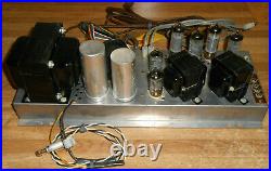 Vintage The Fisher 460-A C-33 Stereo Tube Amplifier POWER AMP QUAD 6BQ5 AS IS