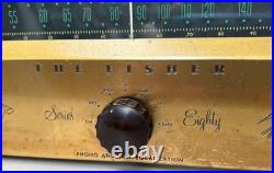 Vintage The Fisher Tube Amp Receiver Model 80 Eighty 80T AM FM