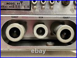 Vintage The Fisher Tube Amp Receiver Model 80 Eighty 80T AM FM