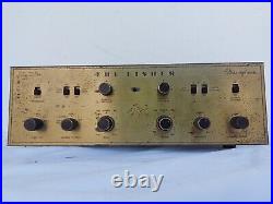 Vintage The Fisher X-100 Stereo Master Control Tube Amplifier AS-IS FOR PARTS