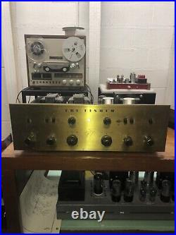 Vintage The Fisher X-100 Stereo Master Control Tube Amplifier RESTORED