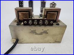 Vintage Trutest Stereo/5 Vacuum Tube Amplifier AMP Stereo-5 Tested 1 Watt AS IS