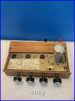 Vintage Tube Amplifier Chassis ECL82 6BM8 12AX7 Wood Case Untested