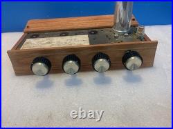 Vintage Tube Amplifier Chassis ECL82 6BM8 12AX7 Wood Case Untested