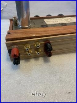 Vintage Tube Amplifier Chassis ECL82 6BM8 12AX7 Wood Case Untested
