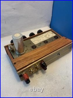 Vintage Tube Amplifier Chassis ECL82 6BM8 12AX7 Wood Case Untested
