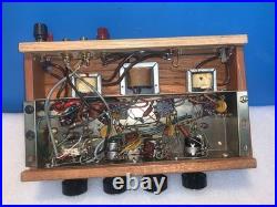 Vintage Tube Amplifier Chassis ECL82 6BM8 12AX7 Wood Case Untested