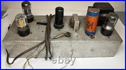 Vintage Tube Amplifier Electronic As Is For Parts Or Repair Condition