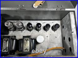 Vintage Tube Amplifier & Loudspeaker System MK1 Royal Canadian Signals WW2