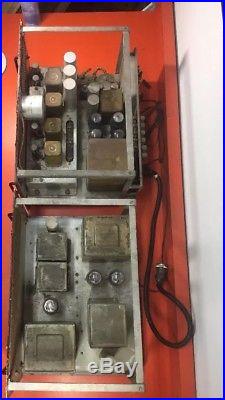 Vintage Tube Amplifier PA Army Navy Surplus Power Supply 1940s RCA SCOTT 6l6