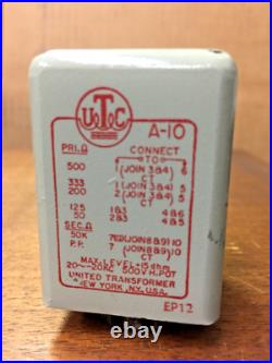 Vintage UTC A-10 input transformer Tube Amp Line to Grid
