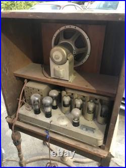 Vintage Utah Philco 90 Tube Amp Radio 30's Field Coil Speaker 9 Rare Tested