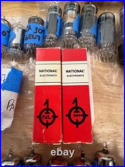 Vintage Vacuum Tubes, Sovtek, RAM, Ampex, Groove Tubes (Lot of 77)