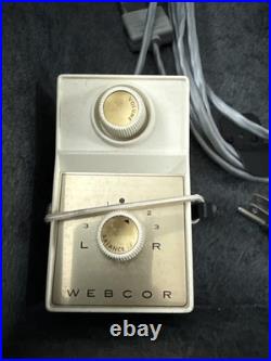 Vintage Webcor EP4820-1 Push Pull Mono Tube Amp Extension Speaker 1950s WithRemote