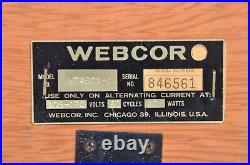 Vintage Webcor Tube Amplifier Speaker Model MT4901-1 US Made Tested Working Nice