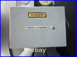 Vintage Western Electric Tube Power Supply Amplifier Chassis TRANS D-163046 RET