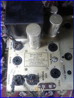 Vintage Wurlitzer Vacuum Tube Amplifier Organ Model 7039, 115volts 125 watts