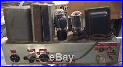 Vintage audio Heathkit/scratch built tube amplifier pre-amplier (untested)