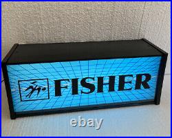 Vintage fisher tube amp lighted advertising sign new in Open box