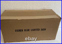Vintage fisher tube amp lighted advertising sign new in box
