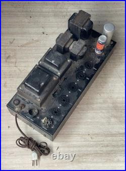 Vintage unknown audio dual rectifier Tube-type 6L6 amplifier
