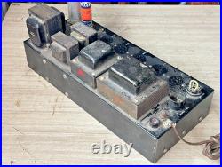 Vintage unknown audio dual rectifier Tube-type 6L6 amplifier