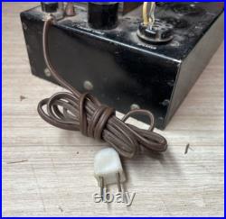 Vintage unknown audio dual rectifier Tube-type 6L6 amplifier