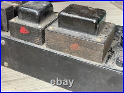 Vintage unknown audio dual rectifier Tube-type 6L6 amplifier