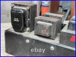 Vintage unknown audio dual rectifier Tube-type 6L6 amplifier