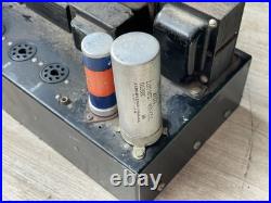 Vintage unknown audio dual rectifier Tube-type 6L6 amplifier