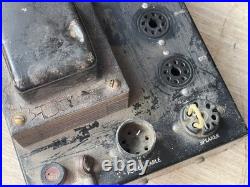 Vintage unknown audio dual rectifier Tube-type 6L6 amplifier