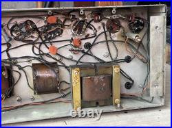 Vintage unknown audio dual rectifier Tube-type 6L6 amplifier