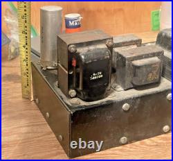 Vintage unknown audio dual rectifier Tube-type 6L6 amplifier