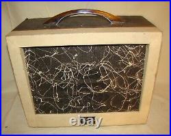 Vtg 1960s Kay Amplifier 503 Blonde Tan Small Practice Amplifier Tube Amp Works