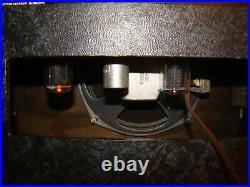 Vtg 1960s Kay Amplifier 503 Blonde Tan Small Practice Amplifier Tube Amp Works