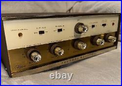 Vtg Channel Master (Sanyo) 6601 amplifier Stereo Integrated Tube Amp WORKS