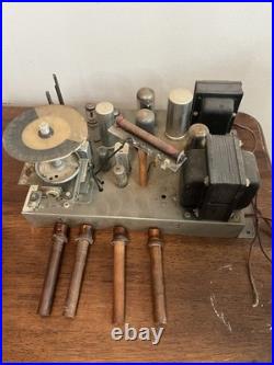 Vtg Guild Grafonola AM/FM Vacuum Tube Amplifier Inputs Work, Radio Not Working
